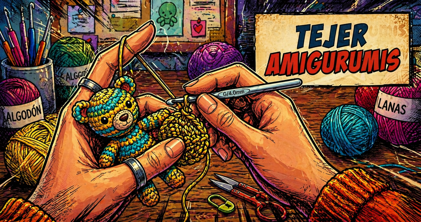 Tejido de amigurumi